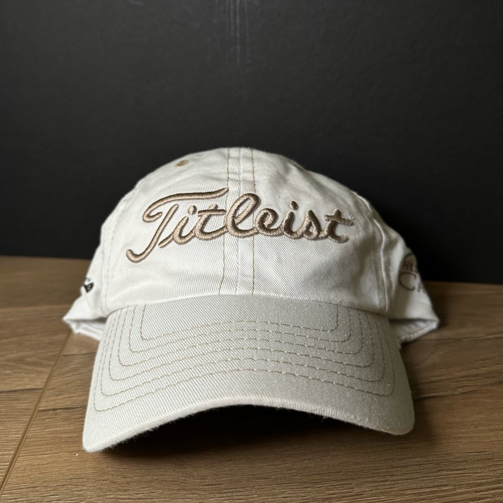 White Titleist hat